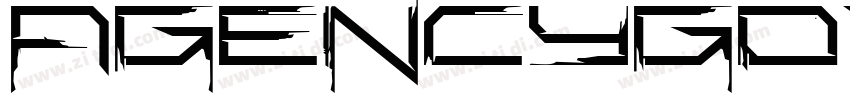 AgencyGothicCT Light字体转换